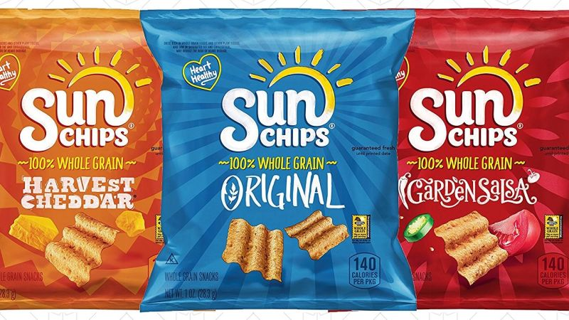 Snack de Sun Chips - 40 | $12 | Amazon | Subscríbete & Ahorra + cupón de 10%Gráfico: Shep McAllister